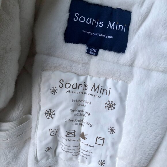 Souris Mini Baby Winter Bunting Bag 3-6M – Polar Cat Snowsuit, Warm Sleeping Bag - Picture 6 of 8